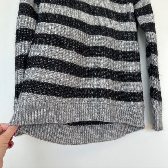 Banana Republic Black and Gray Striped Sweater - Picture 6 of 10
